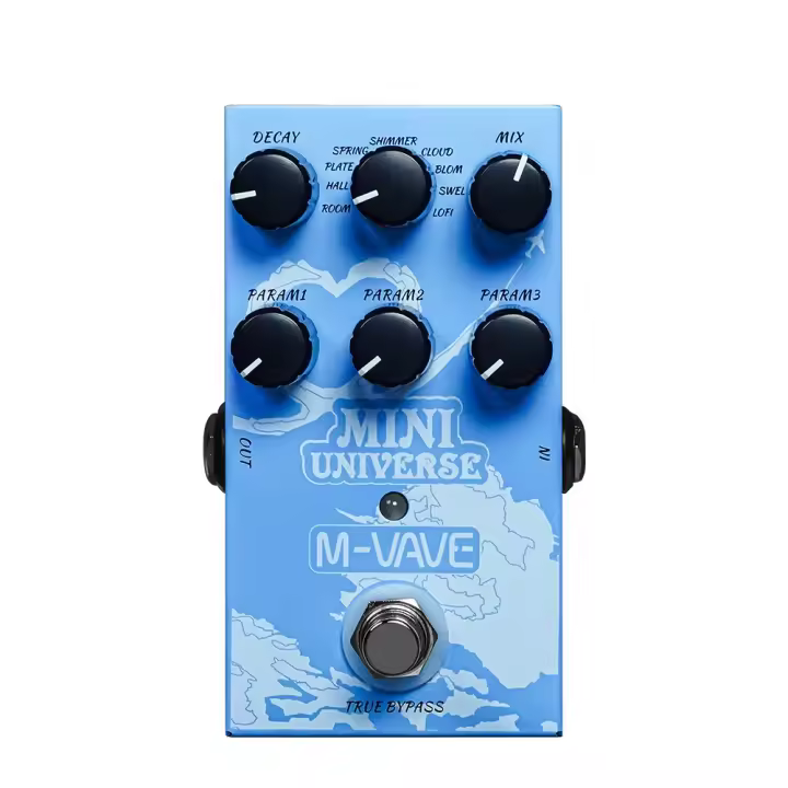 M-VAVA Mini-Universe Pedal De Efectos Para Guitarra Reverb Digital Analog Reverberation 9 Sonidos De Reverb Pedal Puro Para Bass Electrónico - 1