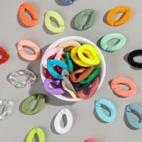 30pcs Cuentas De Acrílico Geométricas Solas En Color Para Hacer Pulseras Collares Cadenas De Gafas Accesorios De Joyería DIY De 20x30mm - details 13