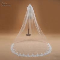 Velo De Novia Elegante De 3m Con Borde De Encaje Monolayer Blanco/Ivory Velo Longo De Boda Accesorios De Novia Veu De Noiva - details 1