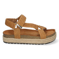 Davinia Shoes Sandalia Plana para Mujer, Forrada de Yute, Comoda, Planta Bio, y Cierre de Velcro, Primavera Verano 2022 Shoes&Blues.es 1BP-1624-Kaki - details 1