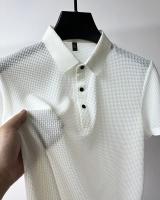 Camisa Polo Para Hombre Verano Manga Corta Seda Helada Fresca Y Transpirable Antisudoración Estilo Casual Negocios - details 12