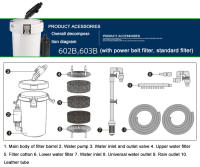 Filtro Externo Para Acuario SUNSUN HW-602B HW-603B 6W 400L/H Silencioso Sistema De Filtro Exterior Para Tanque De Peces - details 8