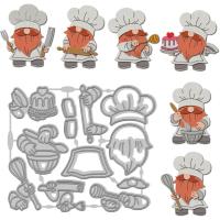 Cortadores De Metal En Forma De Enano Cocinador Para Manualidades DIY Y Fundido a La Parrilla Stencil De Acero Al Carbono - details 0