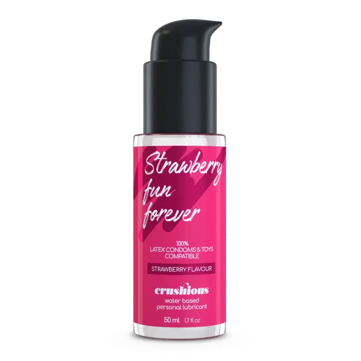 LUBRICANTE CON SABOR A FRESA 50 ML CRUSHIOUS - 1