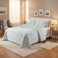 Colcha Bouti para Cama 105cm/135cm/150cm/180cm, Cubre Cama Fina  Incluye 2 Fundas de Cojín, Diseño de plantas para Primavera, Verano y Entretiempo - details 13