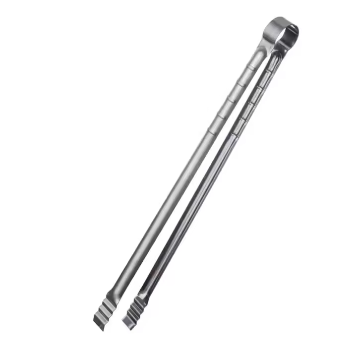 Pinza Para Barbacoa Extra Larga De 45cm En Acero Inoxidable Herramienta Antideslizante Para Cocinar Al Aire Libre Y Camping - 1