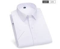 Camisa De Hombre Para Primavera Y Verano Con Mangas Cortas Elásticas Color Sólido Antidesvanecimiento Antiarrugas Casual Moda Transpirable - details 10