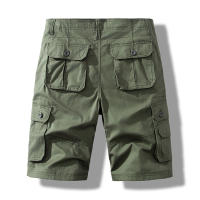 Shorts Deportivos Para Hombre Talla Grande Pantalones Cargo Bermuda Rectos Algodón Cómodo Para Gimnasio Y Running - details 3