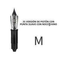 HongDian No.35 Unidad De Nabo De Pluma Fuente Para Escritura Caligráfica Versión Convertidor/Pistón Nib Suave EF/F/M OEM Reemplazo - details 11
