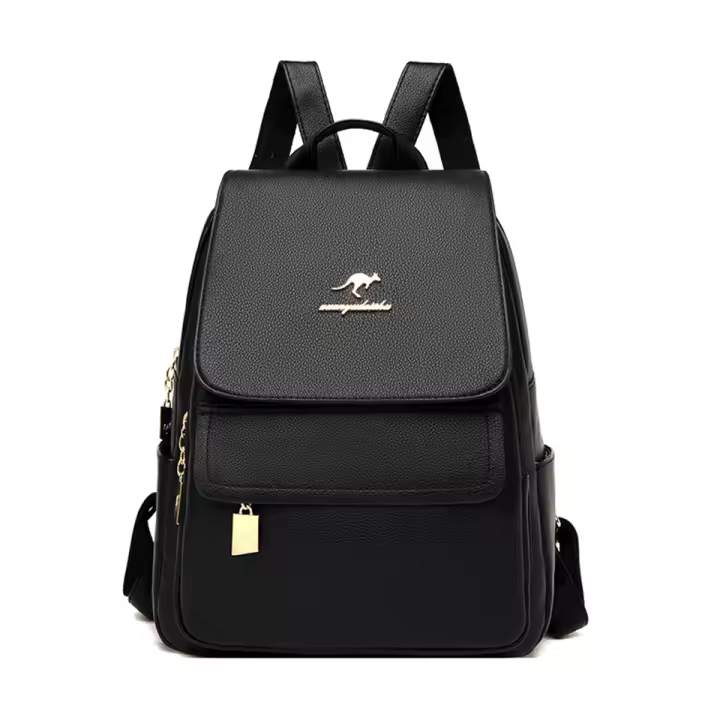 Mochila De Cuero Genuino Alta Calidad Para Mujer Gran Capacidad Bolso De Hombro Escolar Para Teenage Girls Viaje Diseñador Sac a Dos - 1