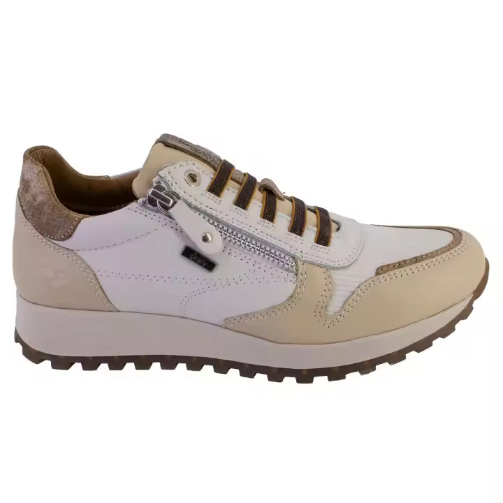 KANGAROOS 681 Zapatillas casual de mujer beige PIEL 624 - 1