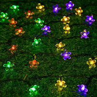 Cadena De Luces Solares Para Jardín Con Forma De Flor 7M Impermeable Con 8 Modos De Iluminación Decoración Para Patio Exterior - details 9