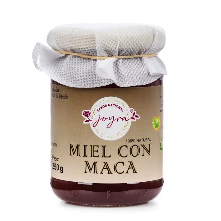 ARTE SABOR Miel 100% natural, pura, cruda, con maca, 250gr. 6x6x9 Cm. - 1