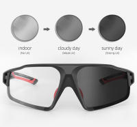 Gafas De Ciclismo ROCKBROS Ultralight Grandes Marco Fotocromáticas Protección UV400 Para Deportes Al Aire Libre Correr - details 1