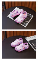 Zapatillas De Verano Para Niñas Transpirables Con Salpicaduras Zapatos De Playa Para Bebés Y Niños Suaves Antideslizantes Cierre De Correa Material De Suela De Goma Tamaño Ajustable Para Edad 4-6 Años - details 4
