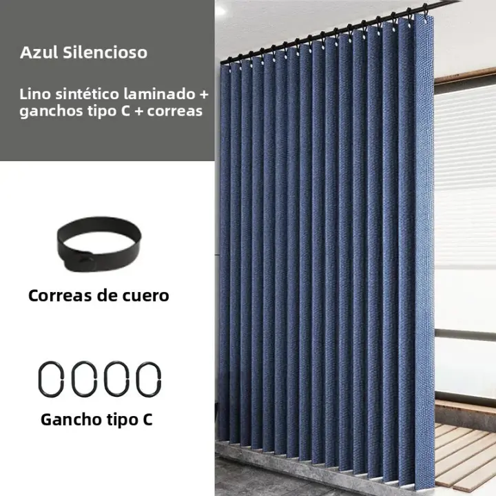 Gran Anillo Laminado Para Baño Cortina De Ducha Impermeable Y Resistant to La Humedad En Lino sintético Multicolor - 1