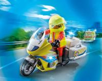 Playmobil  City Life 71205 Moto de Emergencias con luz Intermitente, + 4 años - details 2