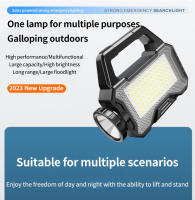 Lámpara Portátil Solar Con Batería Recargable Luz Fuerte De Buscaminas Y Luz Lateral COB Para Exteriores Fuente De Energía Solar - details 3