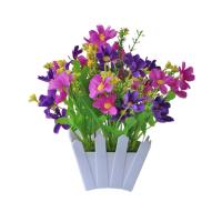 Marguerita Artificial Resistente Al Clima En Plástico Para Decoración De Bonsái En Balcones Flor Falsa Para Fiesta - details 5