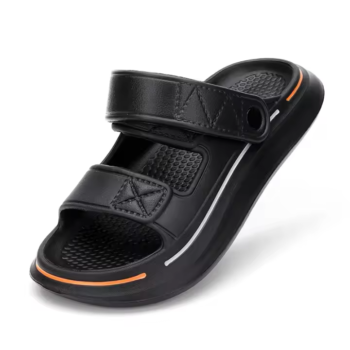 Sandalias De Verano Para Hombre EVA Suave Plataforma Unisex Zapatillas Casuales Para Playa Zapatos Interiores Y Exteriores Sandalias De Tobillo Cierre Hook & Loop Talla Verdadera - 1