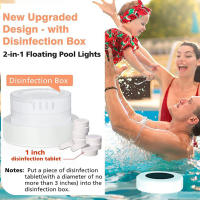 Dispensador Flotante De Cloro Para Piscina Solar Con Luz Colorida Para Spa Y Baño De Tubo Dispensador De Tabletas De Bromuro - details 6