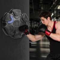 Máquina de entrenamiento de boxeo musical inteligente para niños y adultos, entrenador de Fitness,Máquina de boxeo de seis objetivos objetivo electrónico de pared, bolsa de arena colgante, 2 pares de guantes,Detección inteligente, emparejamiento Bluetooth - details 6