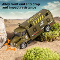 Juego De 4 Piezas De Vehículos Militares De Aleación De Metal Para Niños Coche Transporte De Misiles Vehículo Blindado Modelo De Camión Juguete De Simulación - details 4