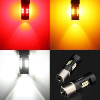 2Pcs 1156 BA15S P21W LED BAU15S PY21W BAY15D Lámpara De Auto Luz LED Para Coche 1157 P21/5W T25 T20 7443 3157 R5W 3030SMD Universal 12V/24V - details 13