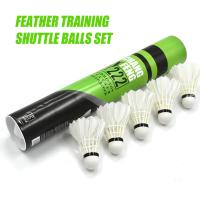 Juego De 12 Badminton Shuttlecocks De Pluma De Ganso Profesionales Para Entrenamiento Deportes De Badminton Uso Interior Y Exterior - details 4