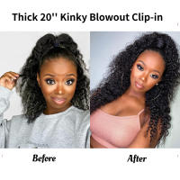 Extensiones De Cabello Humano Clip in Remy Textura Recta Pelo Brazileño 8 Piezas Pack Para Mujeres Negras Tejido Completo - details 5