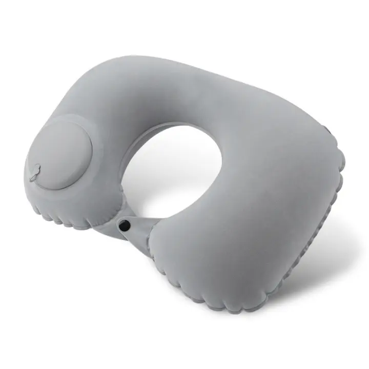 Almohada De Cuello Para Viajar Inflable Super Ligera Portátil U-Shape Automática Almohada Cervical Para Vertebras - 1