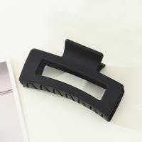 Pinza Para El Cabello De Plástico Mate De Color Puro Tendencia Para Mujeres Accesorios De Pelo Clips Rectangulares Pastel Grandes - details 3