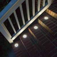Solar Garden Ground Lights, 12 LED White Stainless Steel Waterproof Solar Ground Lights for Outdoor Garden, Patio, Lawn, Courtyard, Path, Sunflower (Pack of 4 and 8) - details 1