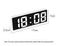 Reloj De Alarma Digital LED Con Control De Voz Pantalla De Temperatura Y Fecha Modo No Disturbio 12/24H Reloj De Mesa Moderno - details 7