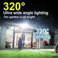 Lámpara Solar Exterior Paweinuo 760LED Con Sensor De Movimiento 3 Modos IP67 Impermeable Luz De Calle Solar 18650 Para Jardín Y Exterior - details 2