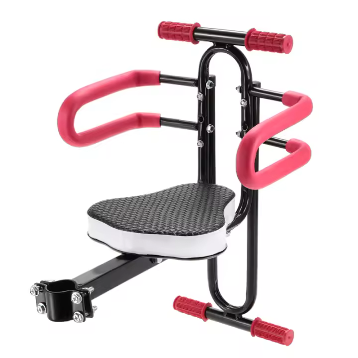 Sillín De Seguridad Para Niños Para Bicicleta Eléctrica Asiento Frontal De Libera Rápida Montaje En La Frontera Almohadilla De Confort Para Viajes En Bicicleta - 1