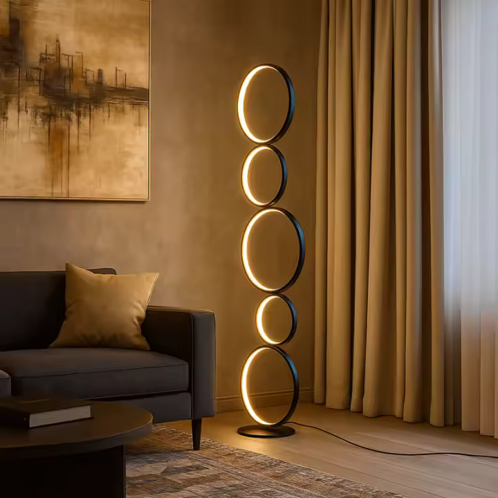 Barcelona LED Lámpara de pie LED de aluminio "NATALIE" - 30W - Luz cálida - 1