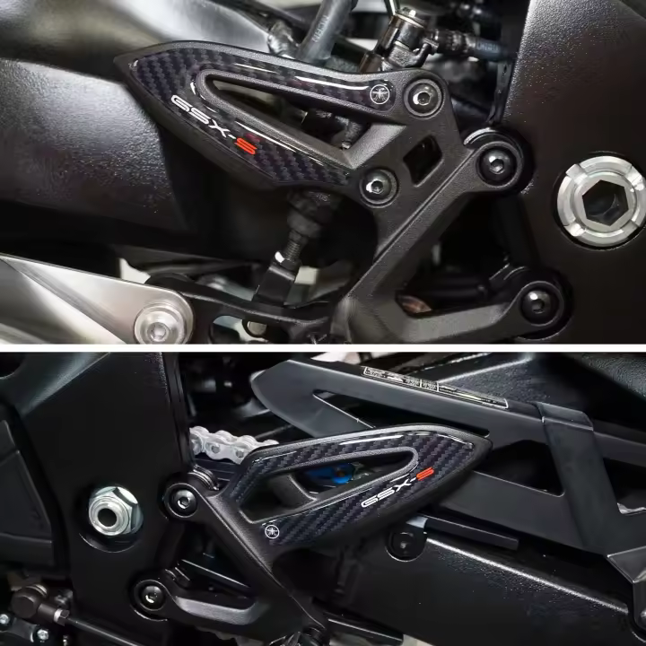 Pegatinas 3D Protectores talonera reposapiés Moto compatibles con Suzuki GSX-S 950 desde 2021 - 1