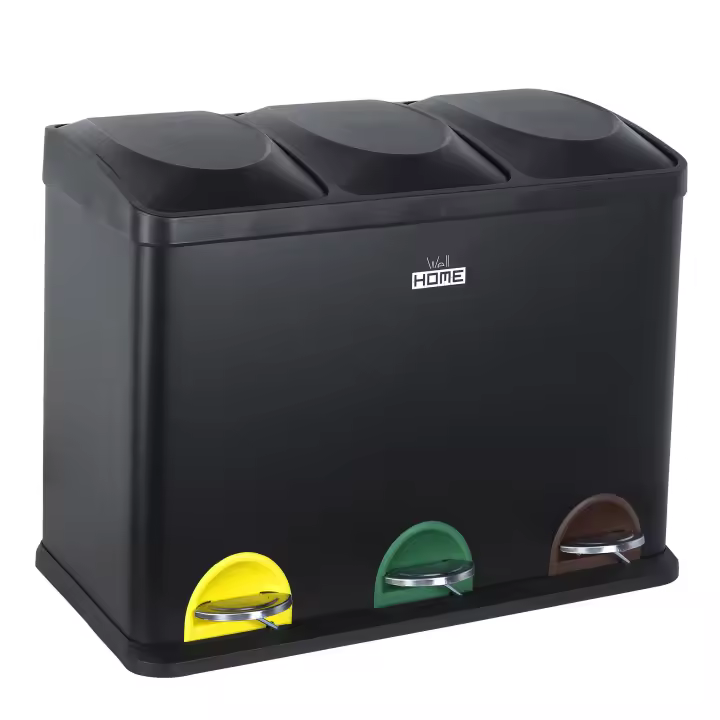 Cubo de Reciclaje Ecológico Prosperplast 45L 3 Compartimentos - 1