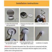 Luz De Pared LED Giratoria 360 Grados Para Ventana Puerta Marco De Pared Para Dormitorio Pasillo Escalera Luz Diurna Moderna - details 5