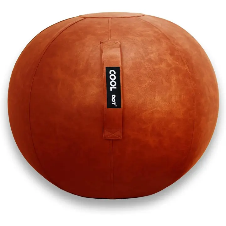 Cooldot Pelota de Pilates y Bola de Yoga PREMIUM con Cubierta de Cuerina para Deporte Fitness Fitball Embarazo Asiento de Oficina o Casa con Inflador - Varios Colores y Tamaños - 1