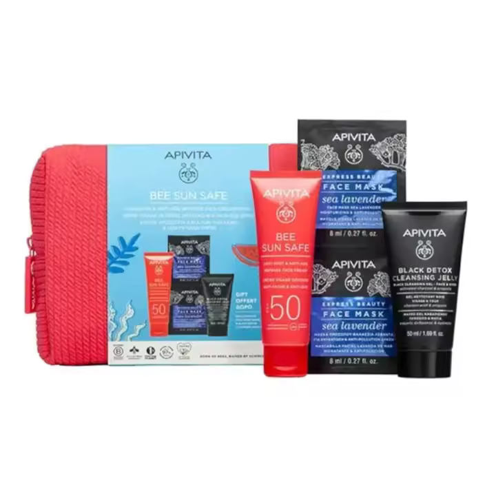 Apivita Bee Sun Safe Solar Antiedad y Antimanchas spf50+ Estuche - 1