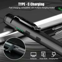 Linterna USB Recargable UV 4 En 1 (UV/LED/COB) Multifuncional Mini Con Fuente De Luz LED 4 Indicadores Y Clip De Bolígrafo - details 11