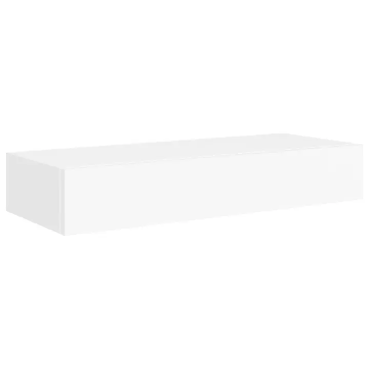 Estante con Cajón de pantalla MDF Blanco 60x23,5x10 cm muebles estantes - 1