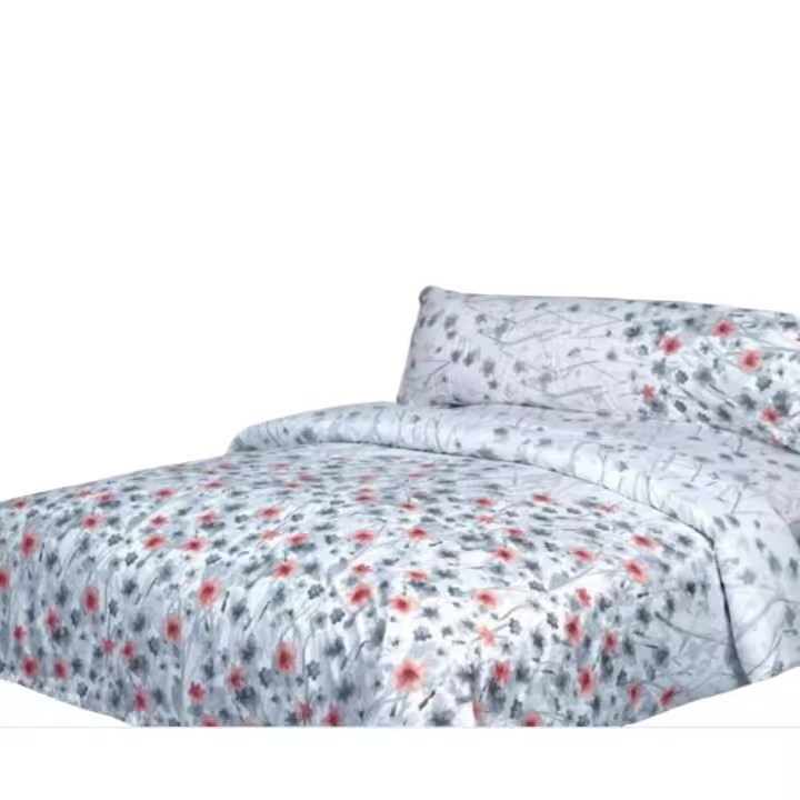 Juego de nórdica cama 150cm.80% algodón, 20% poliéster,modelo moderna juego completo para el frio con bajera. Muy suave. Funda edredón fácil lavado a máquina en agua fría. - 1