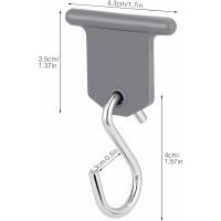 Accesorio para toldo, gancho para toldo de coche, accesorios para toldo RV, gancho en forma de S, fácil de instalar para autocaravana, caravana, suministros interiores al aire libre, tienda de campaña navideña, 9 piezas - details 2