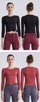 Deportivo Top Mujer manga Largo, ajustado con Lasso y Cordón, elástico y elegante - details 3
