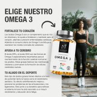 N NATNATURA HEALTH & BEAUTY - Omega 3 + Vitamina E. Alta pureza. 120 píldoras blandas HECHO EN ESPAÑA. - details 1