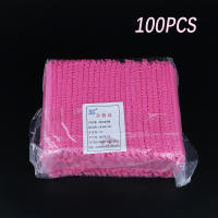 100 PCS Tapones De Tela No Tejida Desechables En Colores Blanco Rosa Negro Y Azul Accesorios De Belleza Para Spa Y Peluquería - details 11
