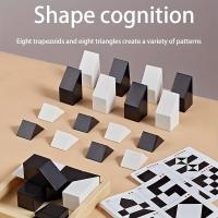 Juego De Construcción De Bloques Ocultos Para Niños 120 Niveles Blanco Y Negro Juguete Inteligente Interactivo Para Padres Y Hijos - details 5